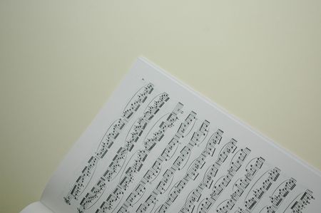 score with yellow white backgroundの写真素材