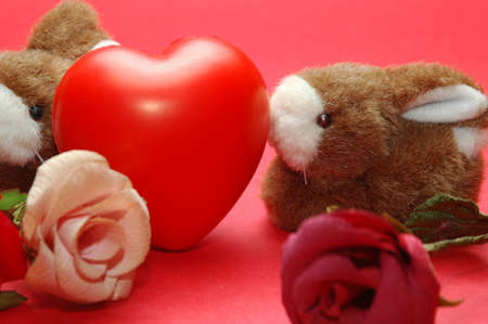 ribbit with hearts, lovely photoの写真素材