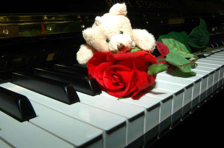 bear photo, good for wallpaper and valentine dayの写真素材