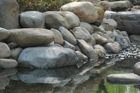 stone garden layoutの写真素材