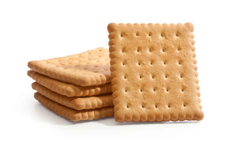 Some reach cookies on the white backgroundの写真素材