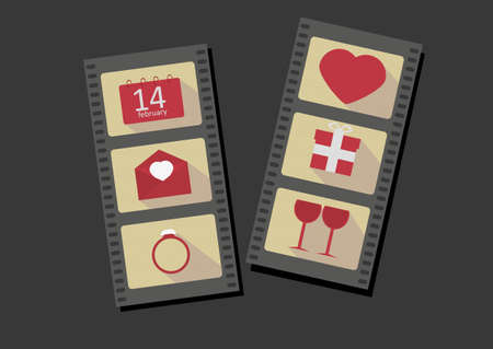 St. Valentines Day cardのイラスト素材