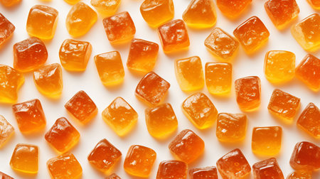Sugary marmalade candies background. Sweet and tasty backdrop. Generative AI.の素材