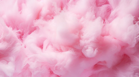 Pink cotton candy background. Candy floss texture. Generative AI.の素材