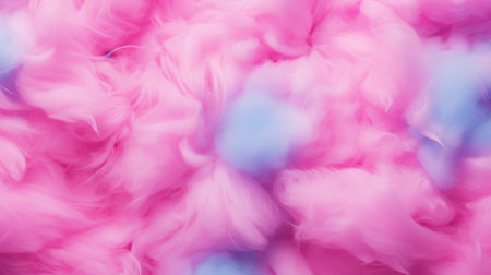 Neon pastel cotton candy background. Candy floss texture. Generative AI.の素材