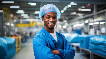 Male doctor, nurse or physician. Healthcare worker. Quality Medical Services concept. Generative AI.の素材