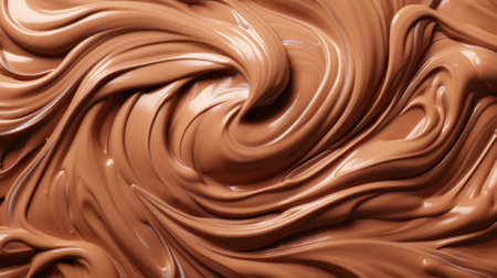 Texture of chocolate mixed with white cream. Elegant sweet background. Generative AI.の素材