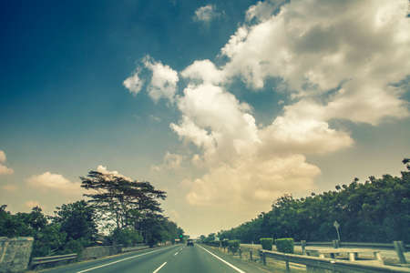 Highway View Landscapeの写真素材