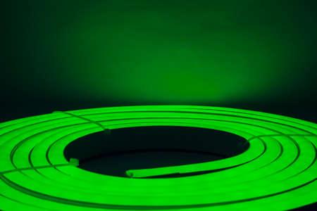 Green Led Direct Light Neat Circularの写真素材