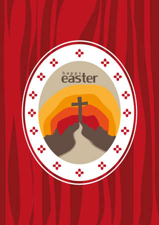 Happy Easter Greetingのイラスト素材