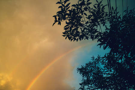Rainbow after the Rainの写真素材