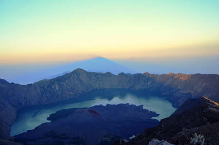 Mountain Rinjani at Lombok island of Indonesiaの写真素材
