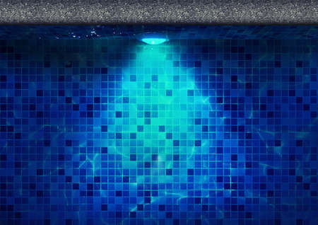 Underwater LED Light for Swimming Pool Applicationの写真素材