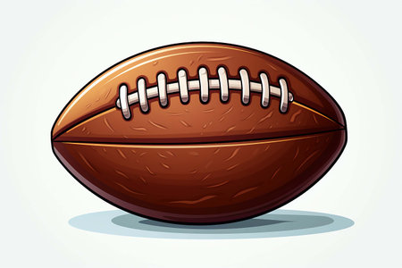 American football ball .Generative AIの素材