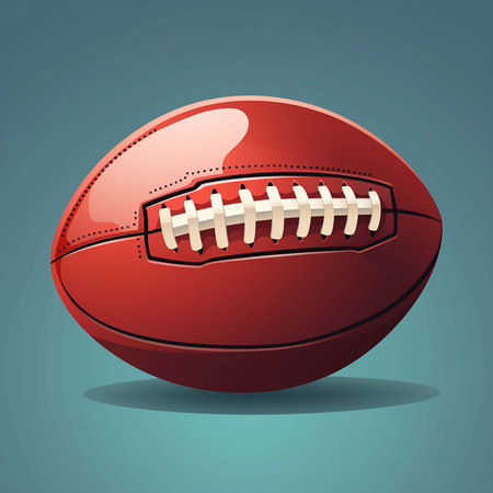 American football ball .Generative AIの素材
