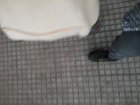 Background of a sidewalk with different city elements in daylightの写真素材