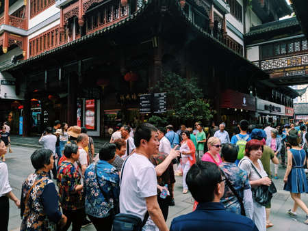 street with crowds