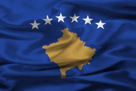 Kosovo flagの写真素材