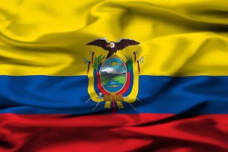 Flag of Ecuadorの写真素材