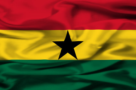 Flag of Ghanaの写真素材