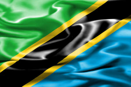 Flag of Tanzaniaの写真素材