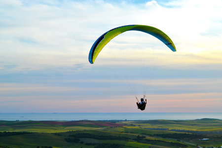 Paratrooper in Vejer de la Frontera, Spain.