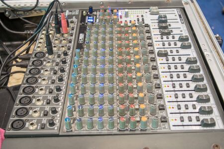 Selective focus sound mixer control panel