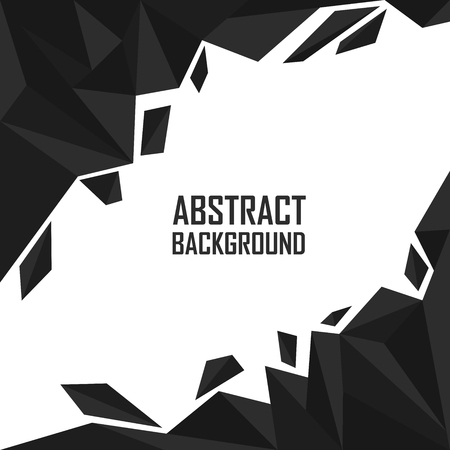 Abstract black polygon artistic geometric  backgroundのイラスト素材