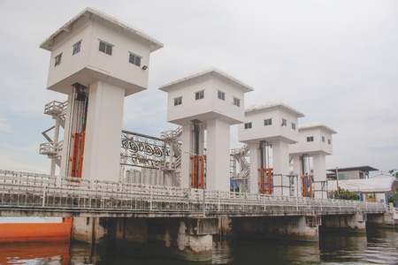 Great floodgate is named The Khlong Lat Pho Floodgate Project that to built for drain floodwater and...