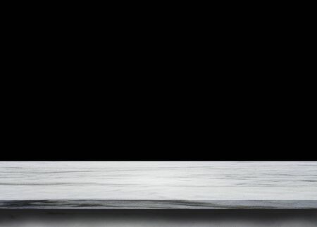 Gray marble stone shelf table grunge texture background for use display product.の写真素材