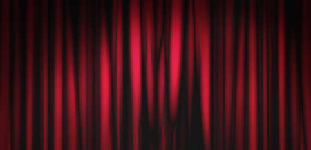 Abstract image of Red curtain fabric texture background.の写真素材