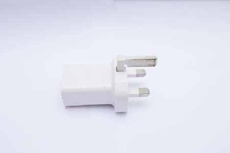 white charger isolated on white background