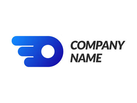 Company logo template for brand and company with gradient style.のイラスト素材