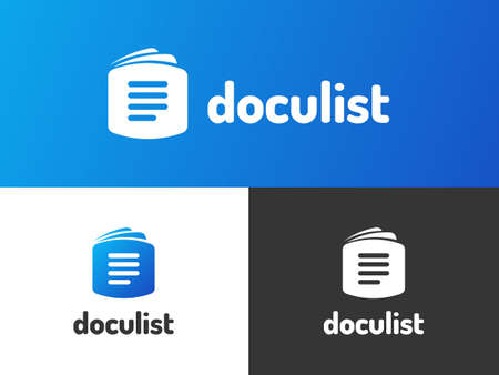 Doculist logo design with gradient style.
Inspired by writing, list, and document.
Suitable for writers, mass medias, and service companies.のイラスト素材