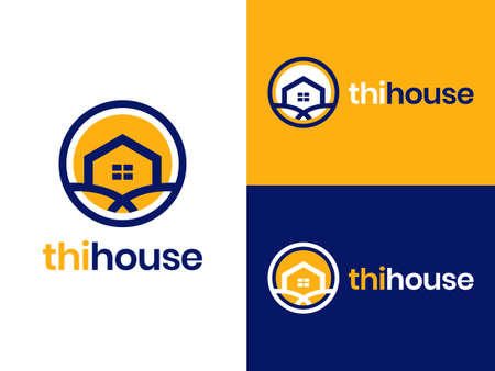 Thihouse logo design with flat style.
Inspired by house, property, and building.
Suitable for property and housing companies.のイラスト素材