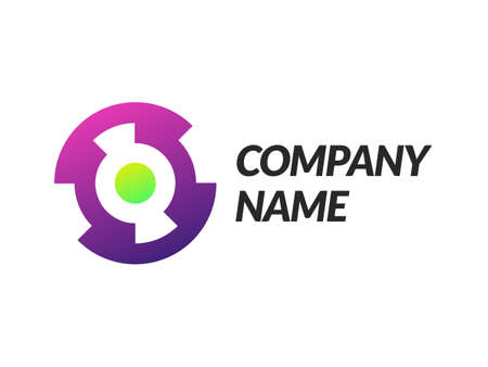 Company template for brand and company with gradient style.のイラスト素材