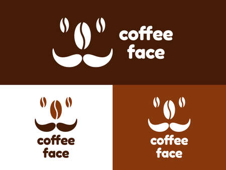 Coffee Face design with flat style.
This is representing coffee and ideas.
Suitable for cafe and coffee shops.のイラスト素材