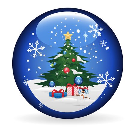 Blue Sphere Vector Imageのイラスト素材