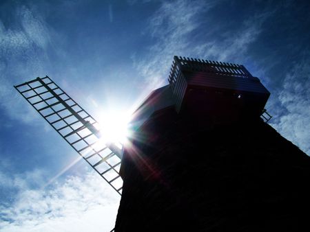 rotating wind in Netherlandsの写真素材