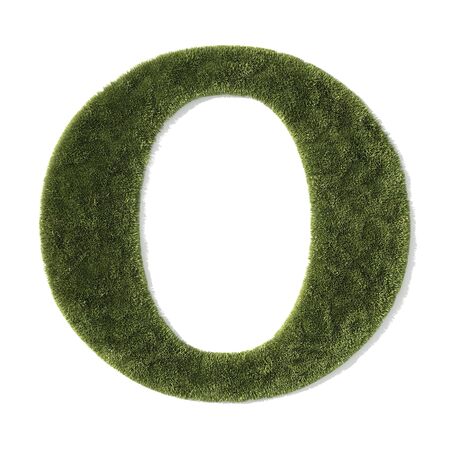 grass font - letter oの写真素材