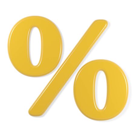 yellow font - percentage symbol