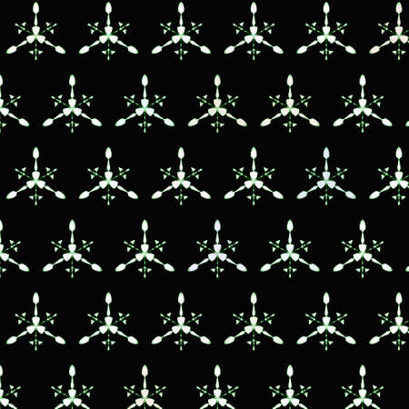 flower shaped illustration design in black background