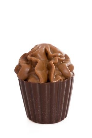 Delicious praline on a white backgroundの写真素材