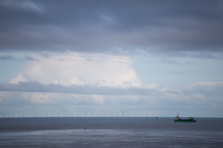 Seascape in Knokke Heist, Belgium.の写真素材