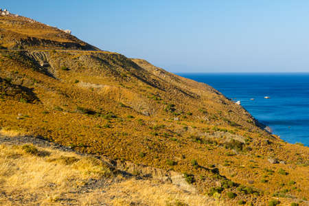 Hilly beach in Kos, Greece.の写真素材