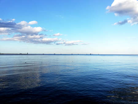 Baltic Sea coast. Gdynia. Beautiful seaside landscape. Summer holidays.の写真素材