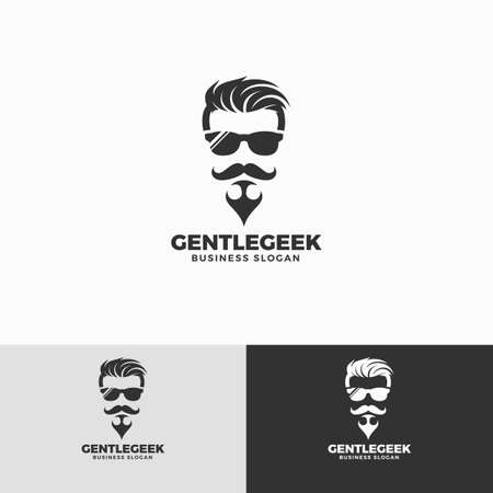 Gentle Geek Logo Templateのイラスト素材