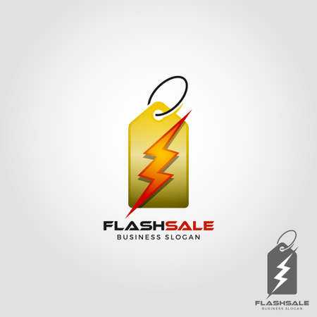 Flash Sale Logo Templateのイラスト素材