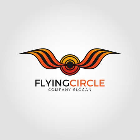 Flying Circle Logo templateのイラスト素材