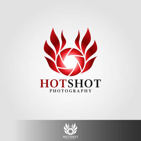 Hot Shot Photography - Camera logoのイラスト素材